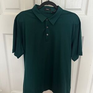 Theory Men's Dark Green Polo Shirt